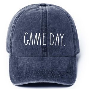 RAE DUNN GAME DAY WASHED VINTAGE BALLCAP